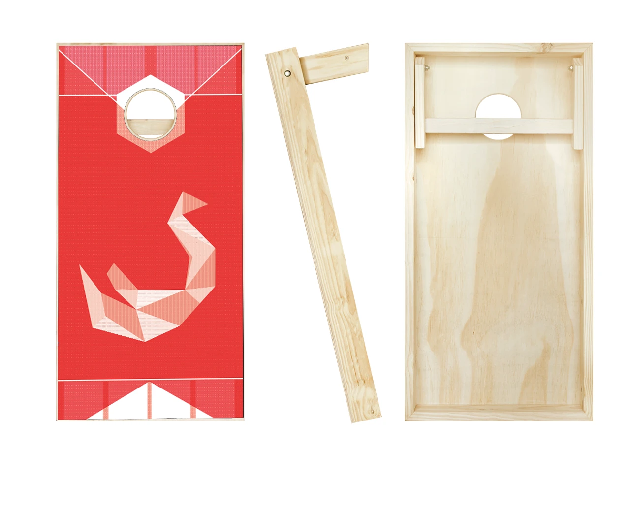 Red Swan Cornhole Set With Bags - Image 2