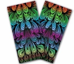Rainbow Swirl Cornhole Wraps - Set Of 2