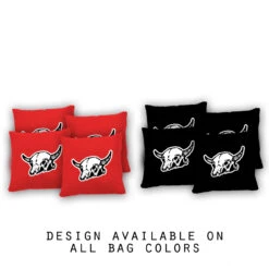 Bull Skull Cornhole Bags - Set Of 8