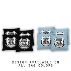 Monogram Shield Cornhole Bags - Set Of 8
