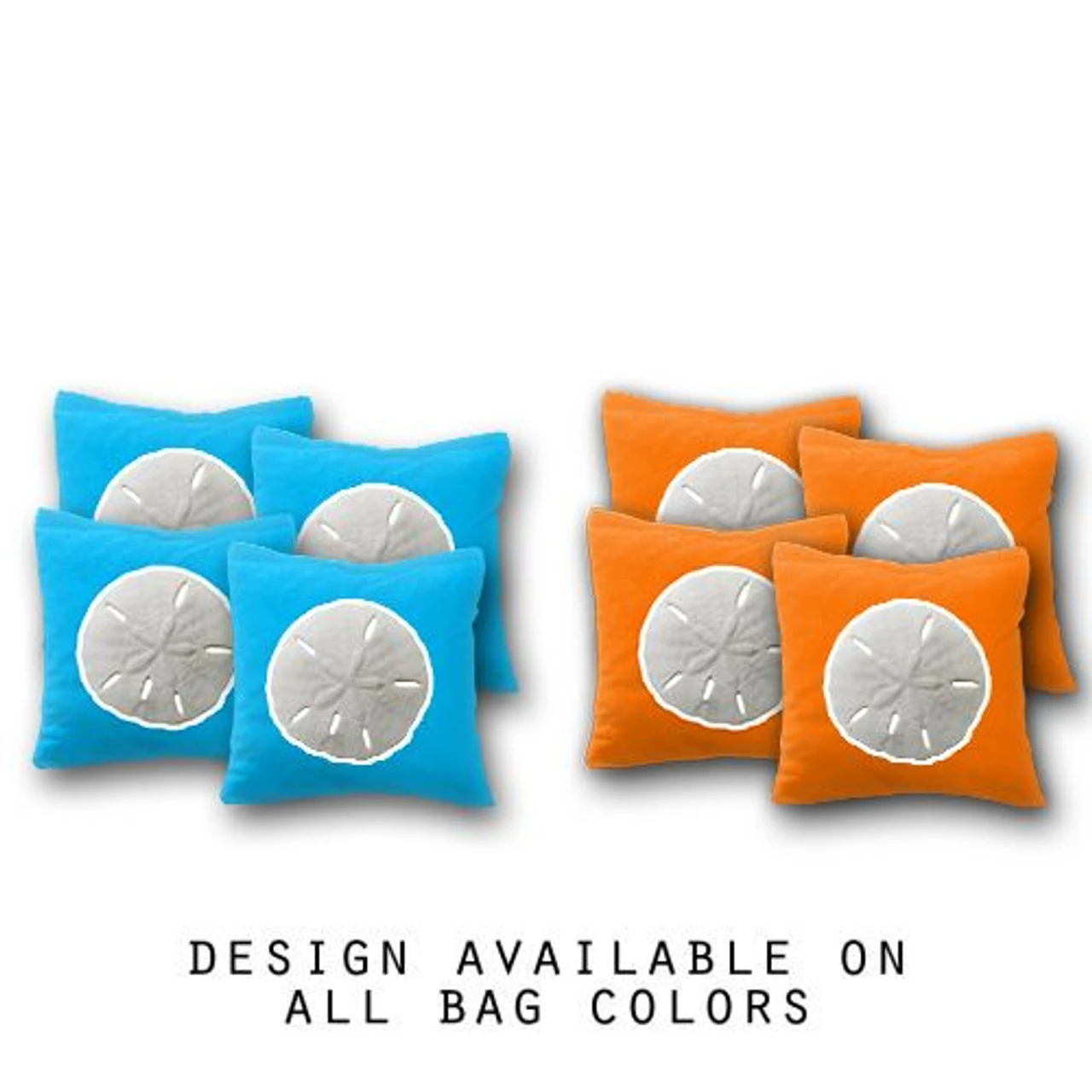 Sand Dollar Cornhole Bags - Set Of 8