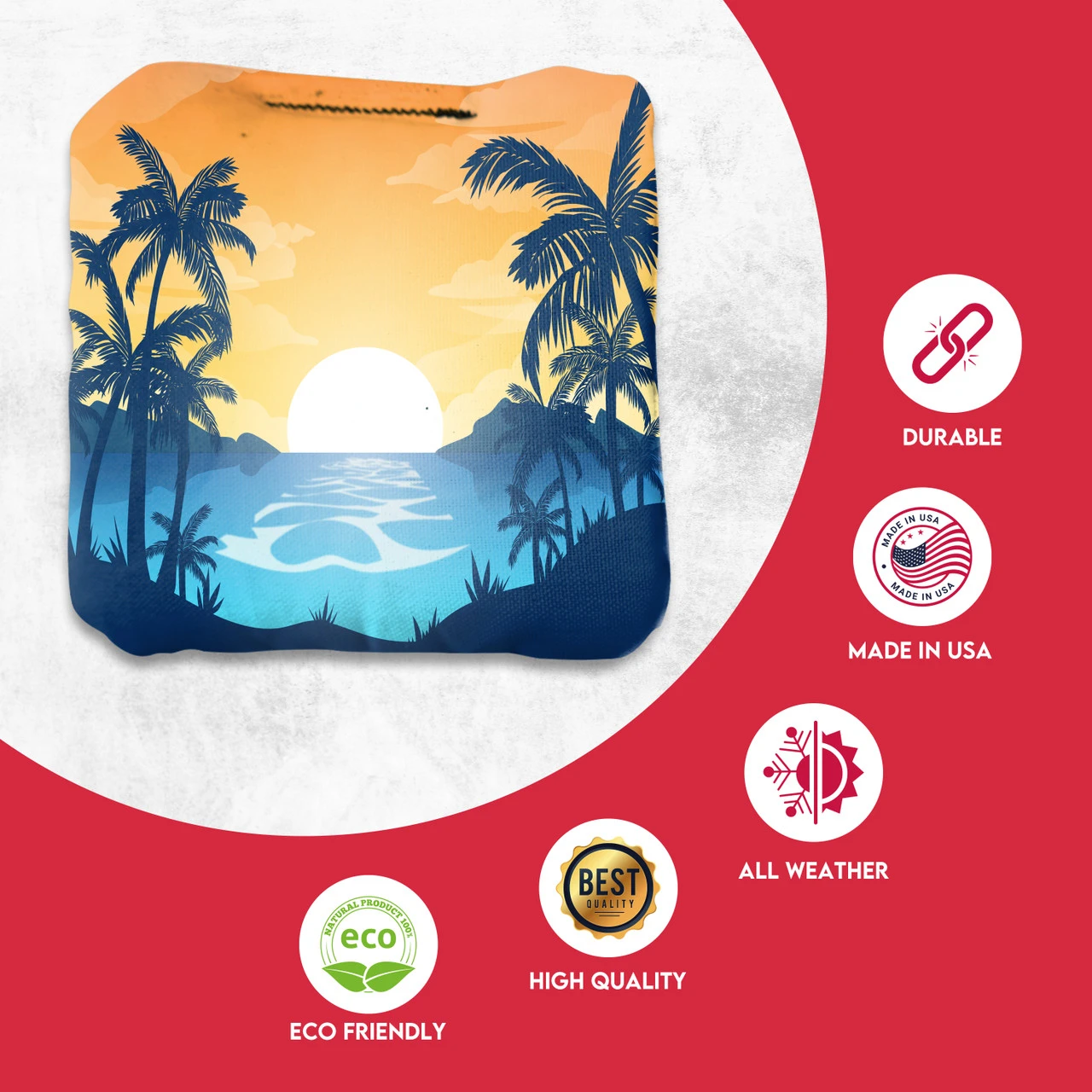 River Palms Professional Cornhole Bags - Set Of 8 - Image 2