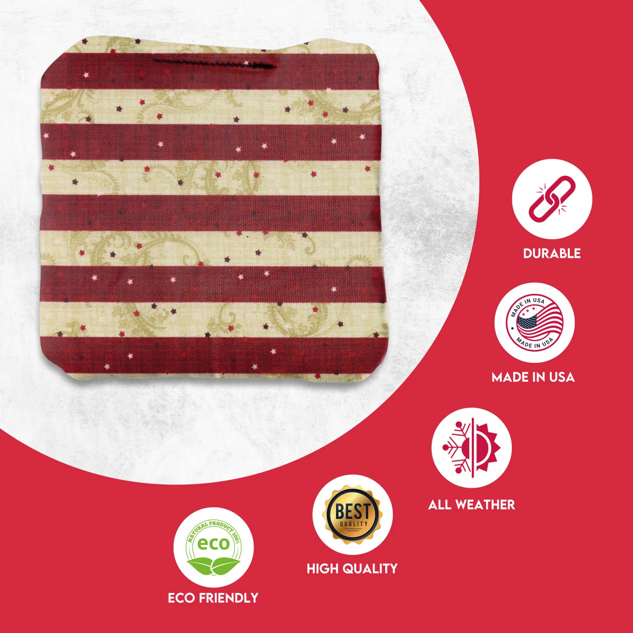 Stars Stripes Professional Cornhole Bags - Set Of 8 - Image 2