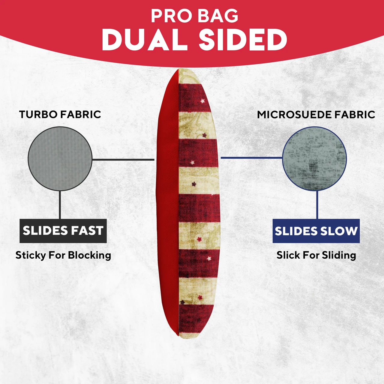 Stars Stripes Professional Cornhole Bags - Set Of 8 - Image 3