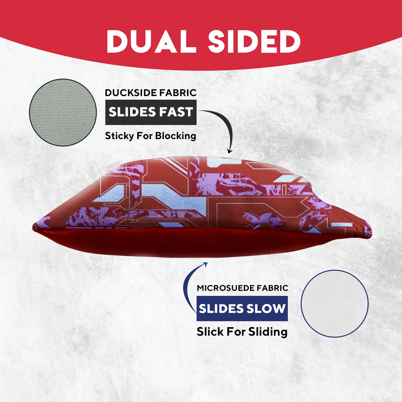 Green Purple Tech Fusion Tournament Cornhole Bags - Set Of 8 - Image 3