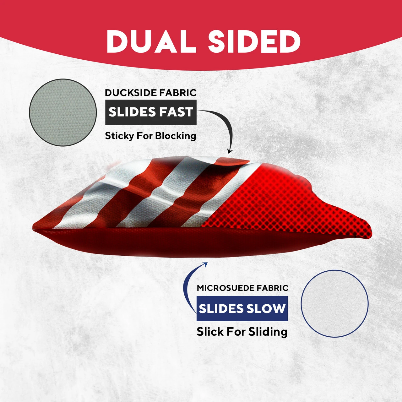 Sideway Flag Tournament Cornhole Bags - Set Of 8 - Image 4