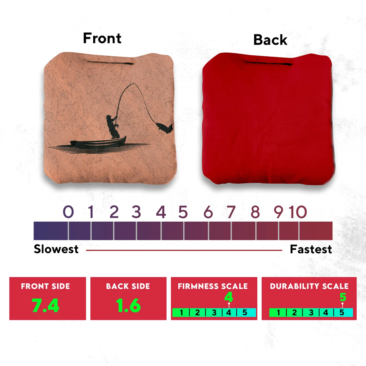 Fish On Rod Professional Cornhole Bags - Set Of 8 - Image 4