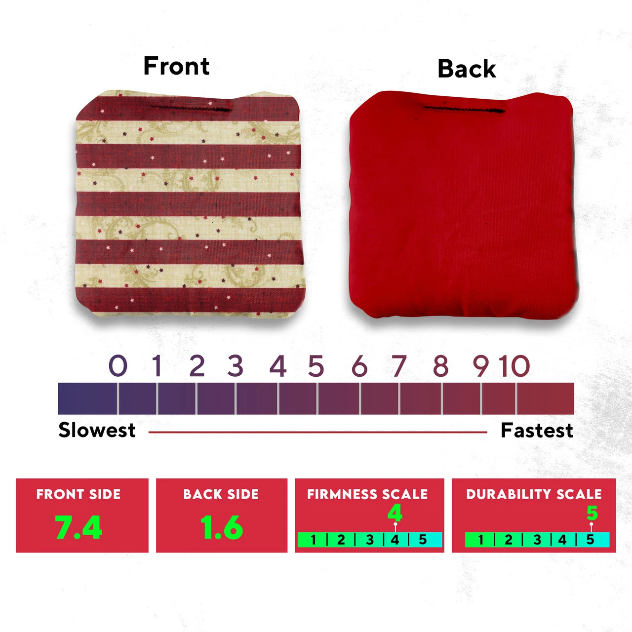 Stars Stripes Professional Cornhole Bags - Set Of 8 - Image 4