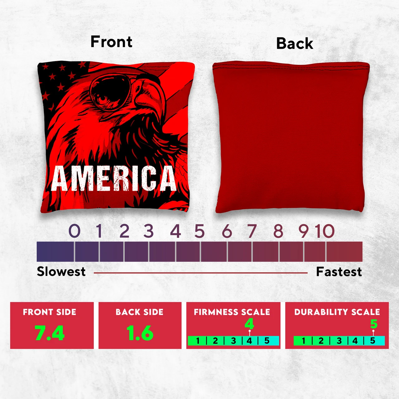 Eagle Shades Tournament Cornhole Bags - Set Of 8 - Image 4