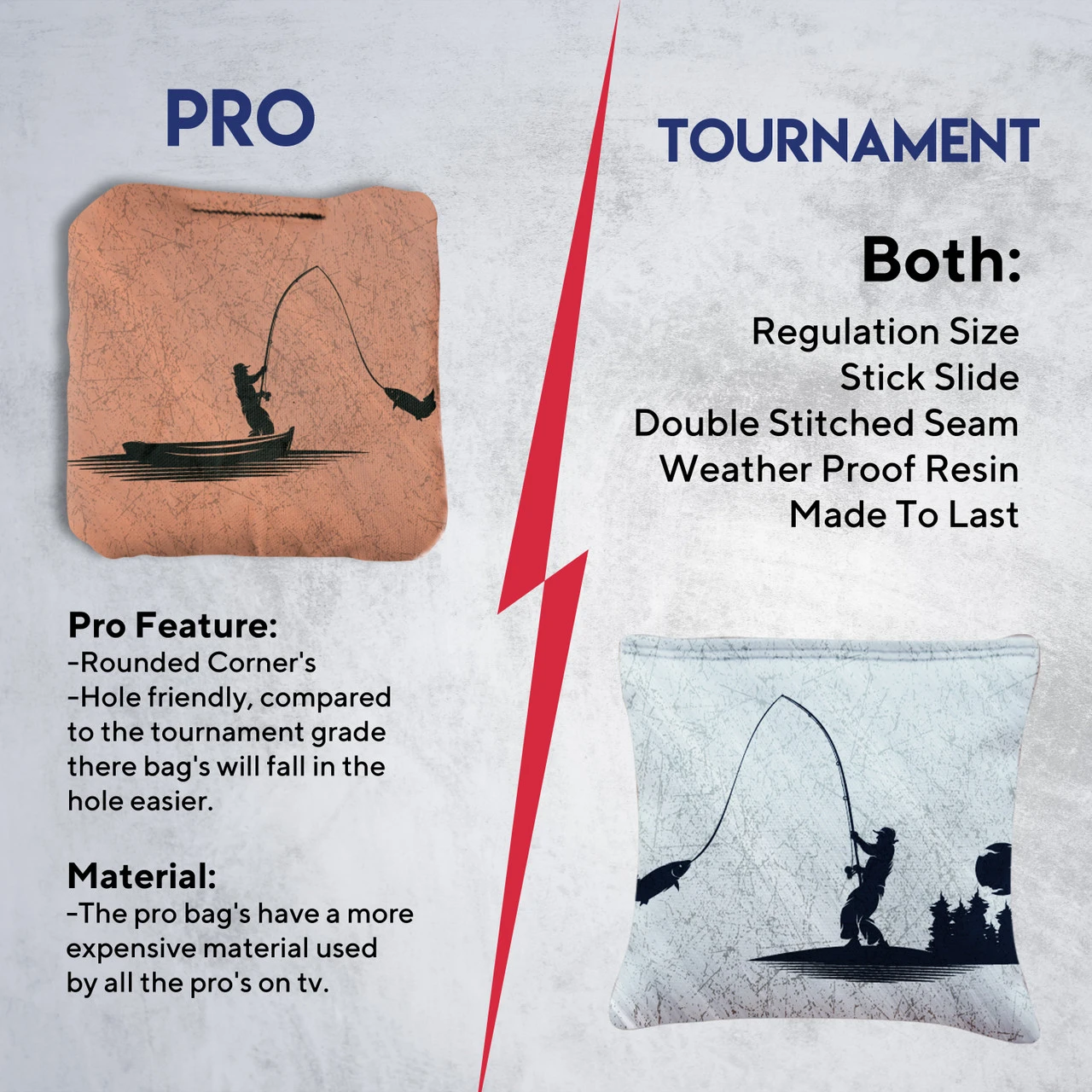 Fish On Rod Professional Cornhole Bags - Set Of 8 - Image 6