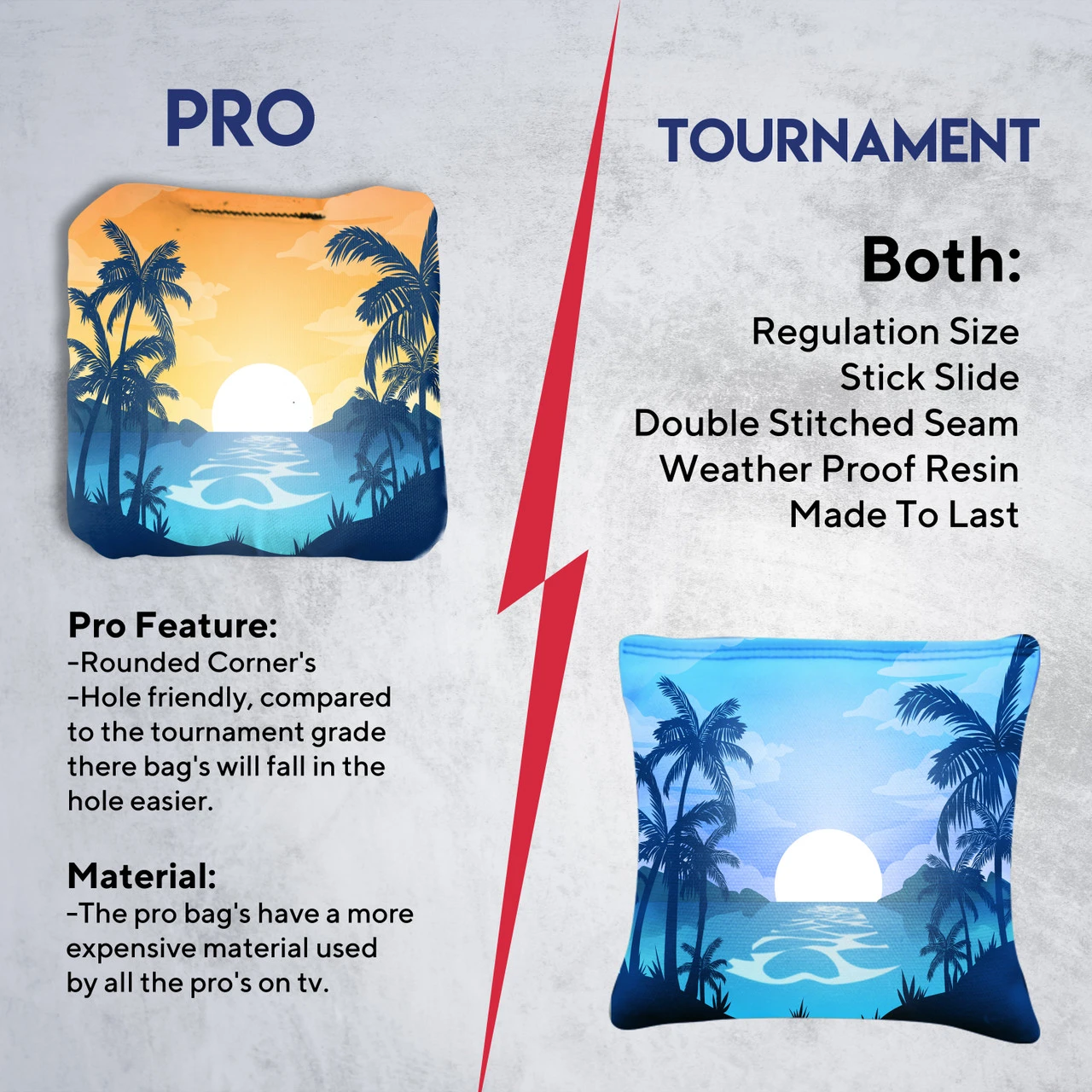 River Palms Professional Cornhole Bags - Set Of 8 - Image 6