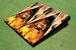 Fire Fighter Triangle Cornhole Set With Bags