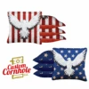 Bird Flag White Tournament Cornhole Bags - Set Of 8