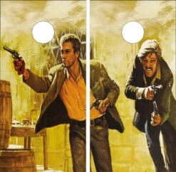 Butch Cassidy And The Sundance Kid Cornhole Wraps - Set Of 2
