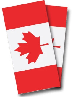 Canadian Flag Cornhole Wraps - Set Of 2