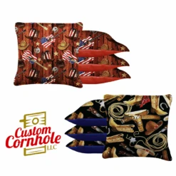 Cowboy Boots Tournament Cornhole Bags - Set Of 8