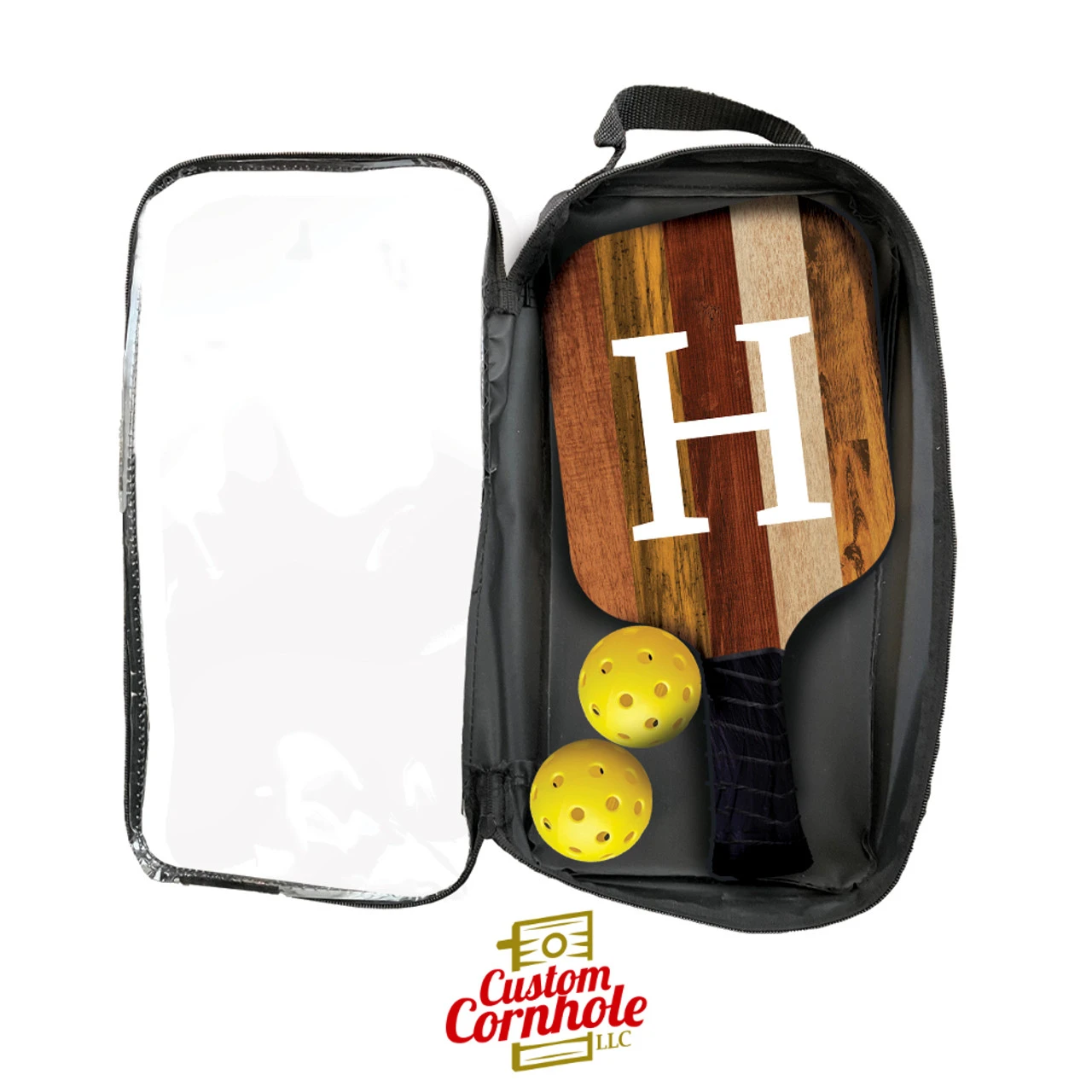 Custom Multicolored Monogram Pickleball Paddle Set - Image 2