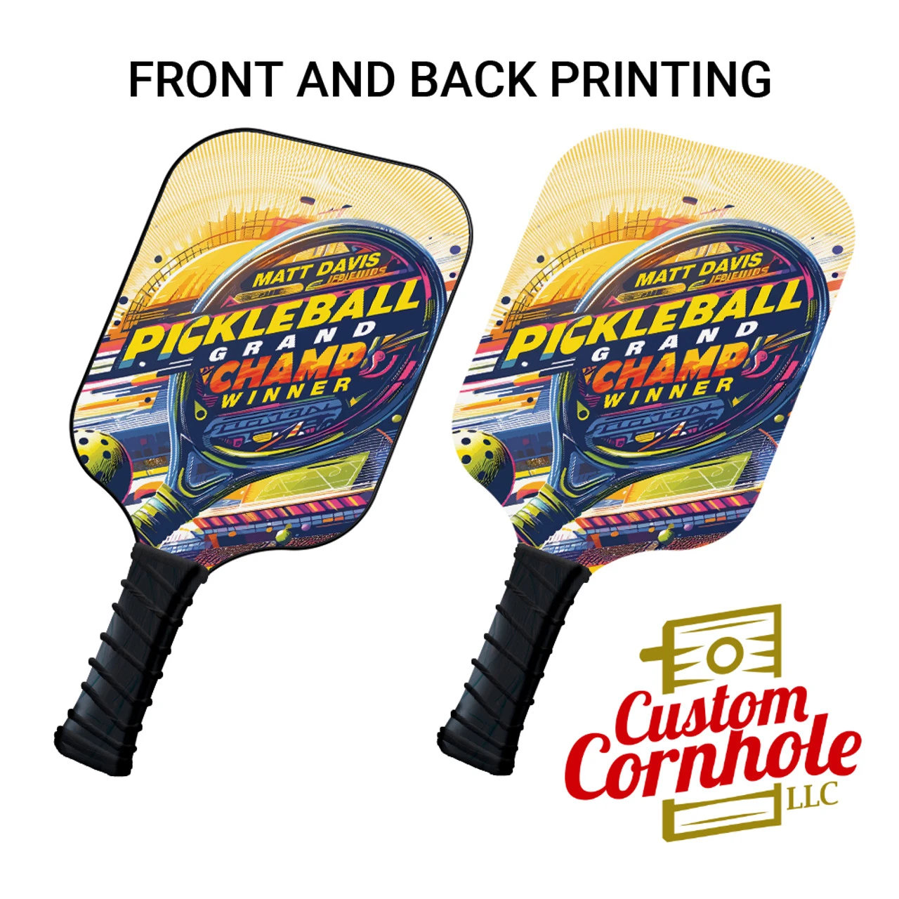 Custom Pickleball Champ Paddle Set