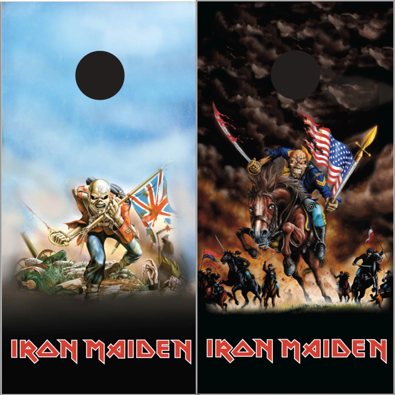 Iron Maiden Version 3 Cornhole Wraps - Set Of 2