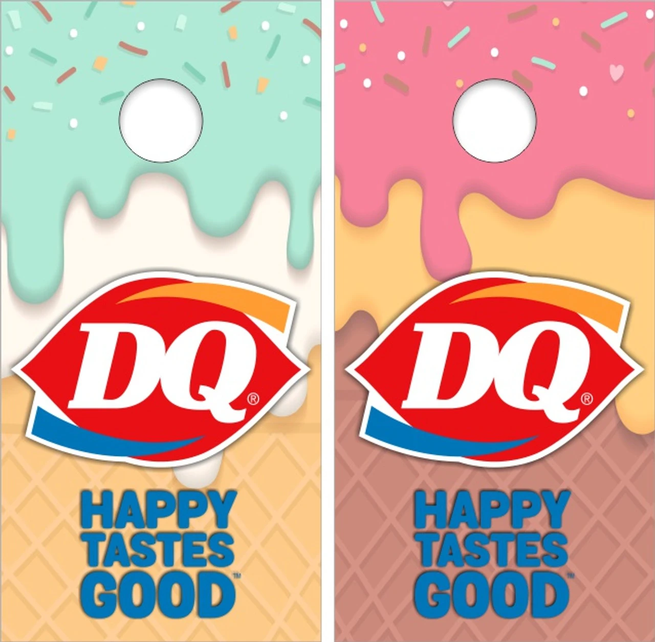 Dairy Queen Cornhole Wraps - Set Of 2