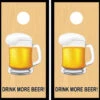 Drink More Beer Mug Cornhole Wraps - Set Of 2