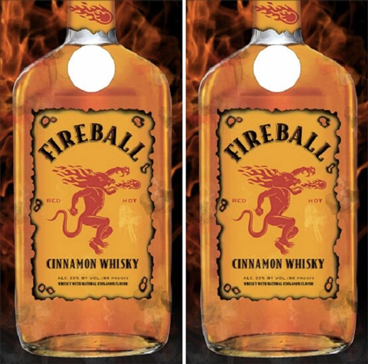 Fireball Cornhole Set With Bags - Image 3