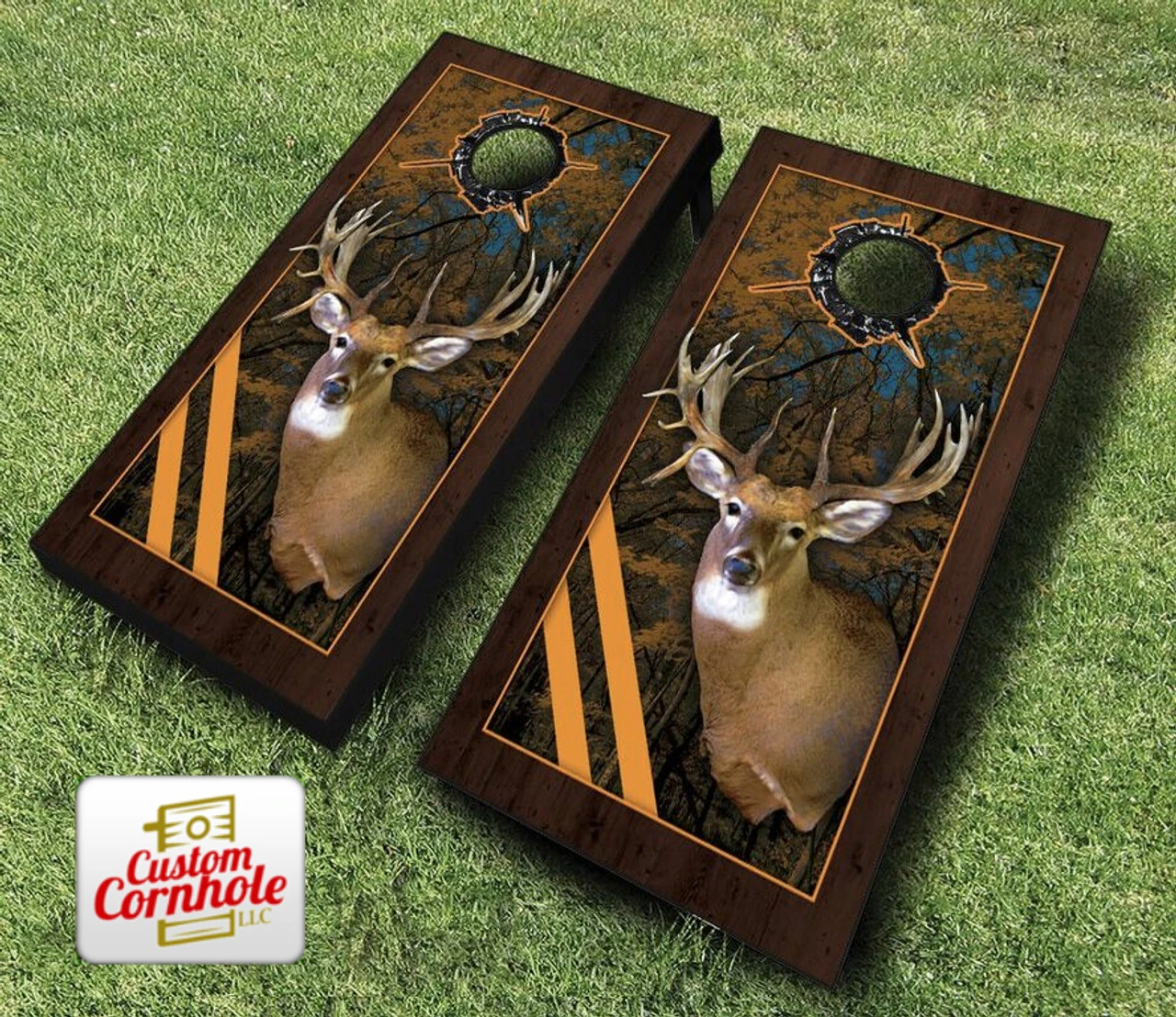 Framed Deer Cornhole Set With Bags - Image 3