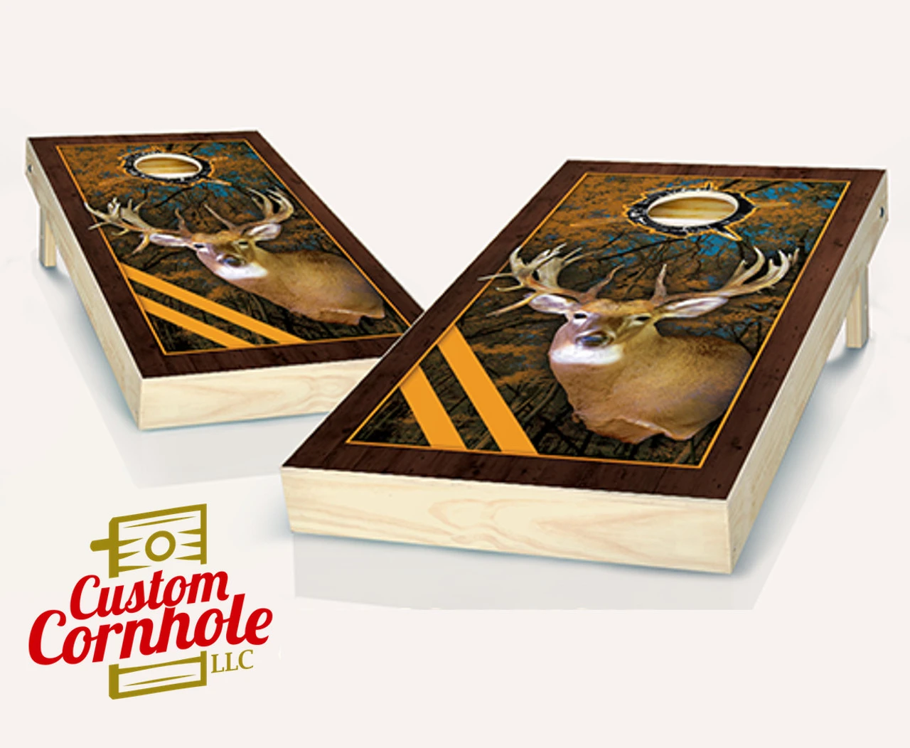 Framed Deer Cornhole Set With Bags