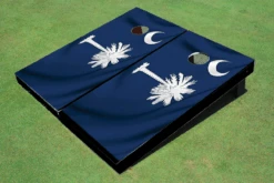 Waving South Carolina Flag Cornhole Set With Bags