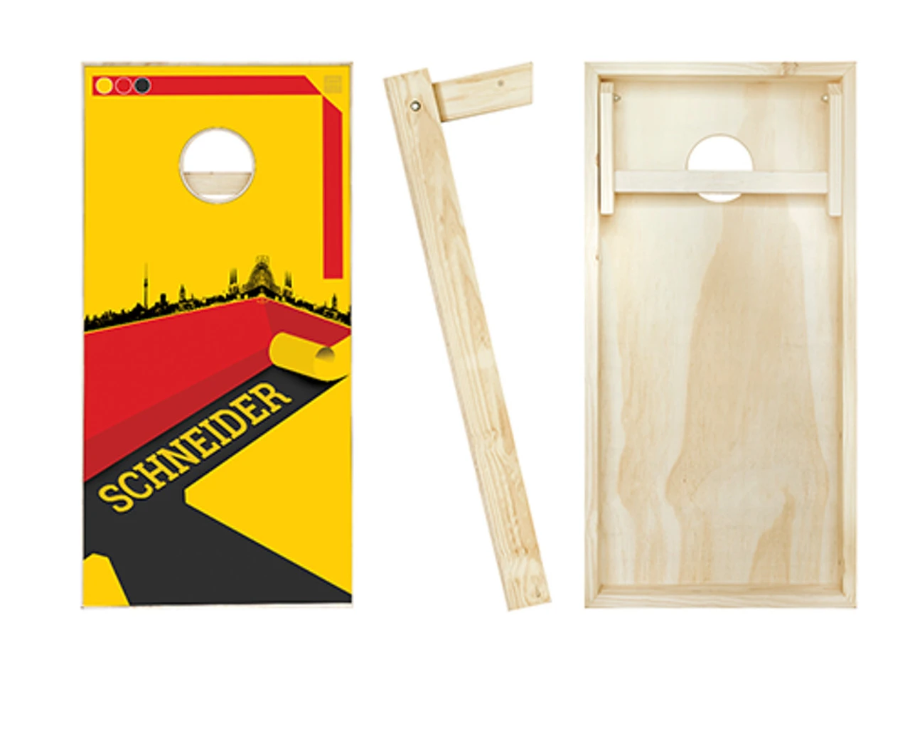 German Surname Cornhole Set With Bags - Image 2
