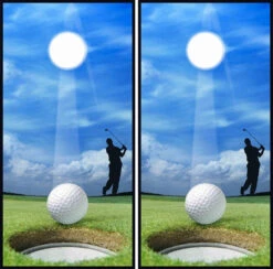 Golf Cornhole Wraps - Set Of 2