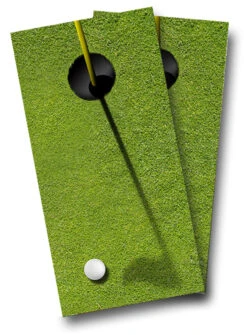 Golf Hole Cornhole Wraps - Set Of 2