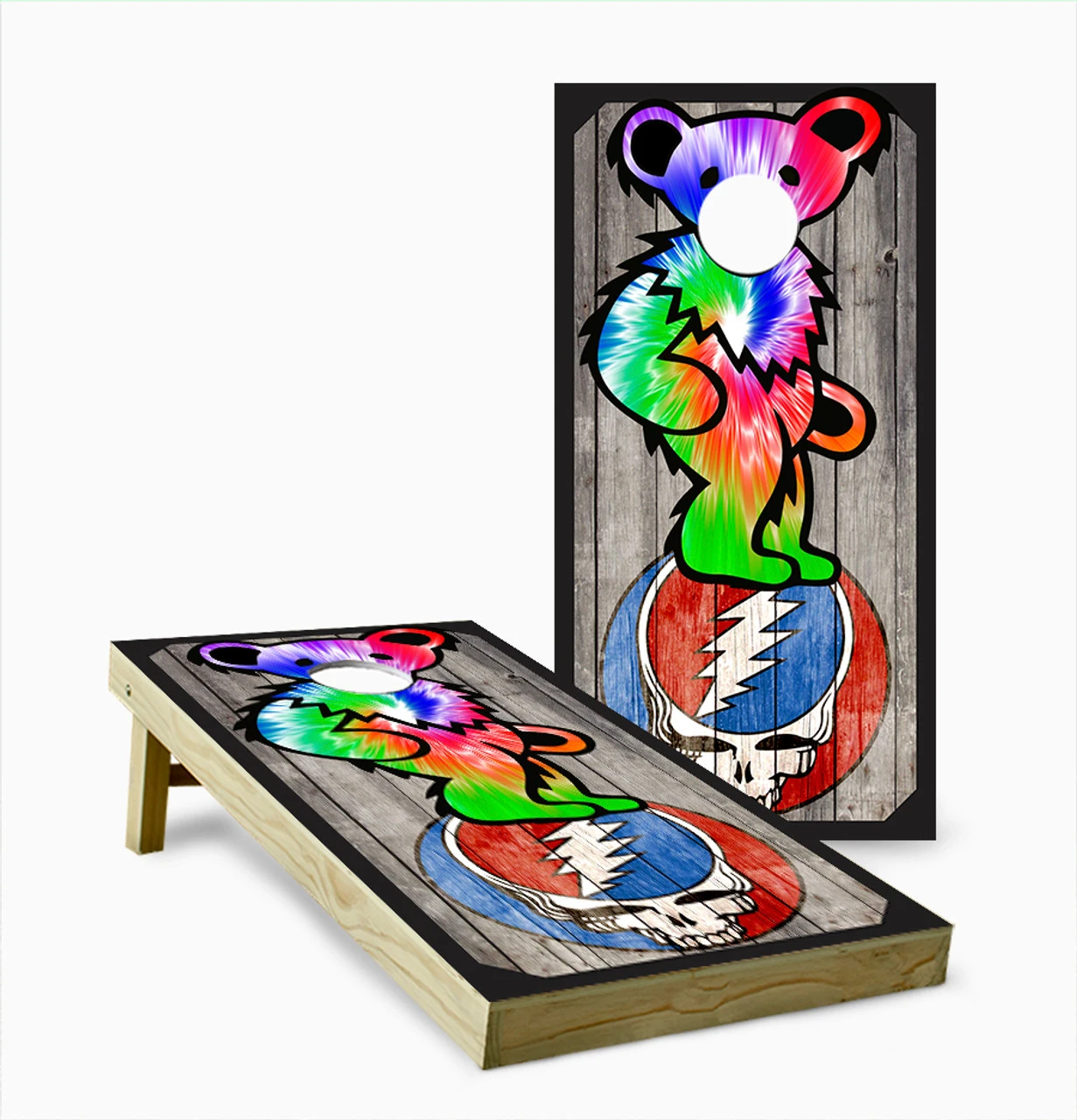 Grateful Dead Version 2 Cornhole Set With Bags