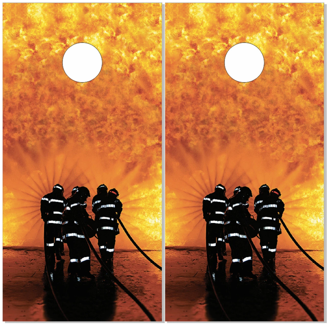 Into The Fire Cornhole Wraps - Set Of 2