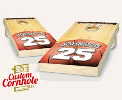 Jersey Court Basketball Cornhole Set With Bags