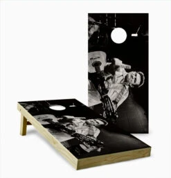Johnny Cash Cornhole Set With Bags
