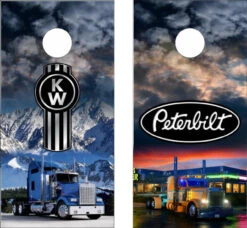 Kenworth And Peterbilt Cornhole Wraps - Set Of 2