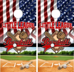Little League Baseball Cornhole Wraps - Set Of 2