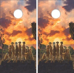 Meerkats Cornhole Wraps - Set Of 2