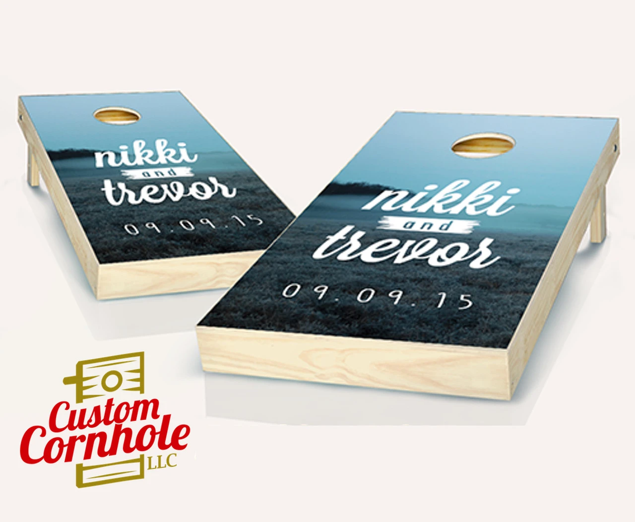 Moonforest Wedding Cornhole Set With Bags