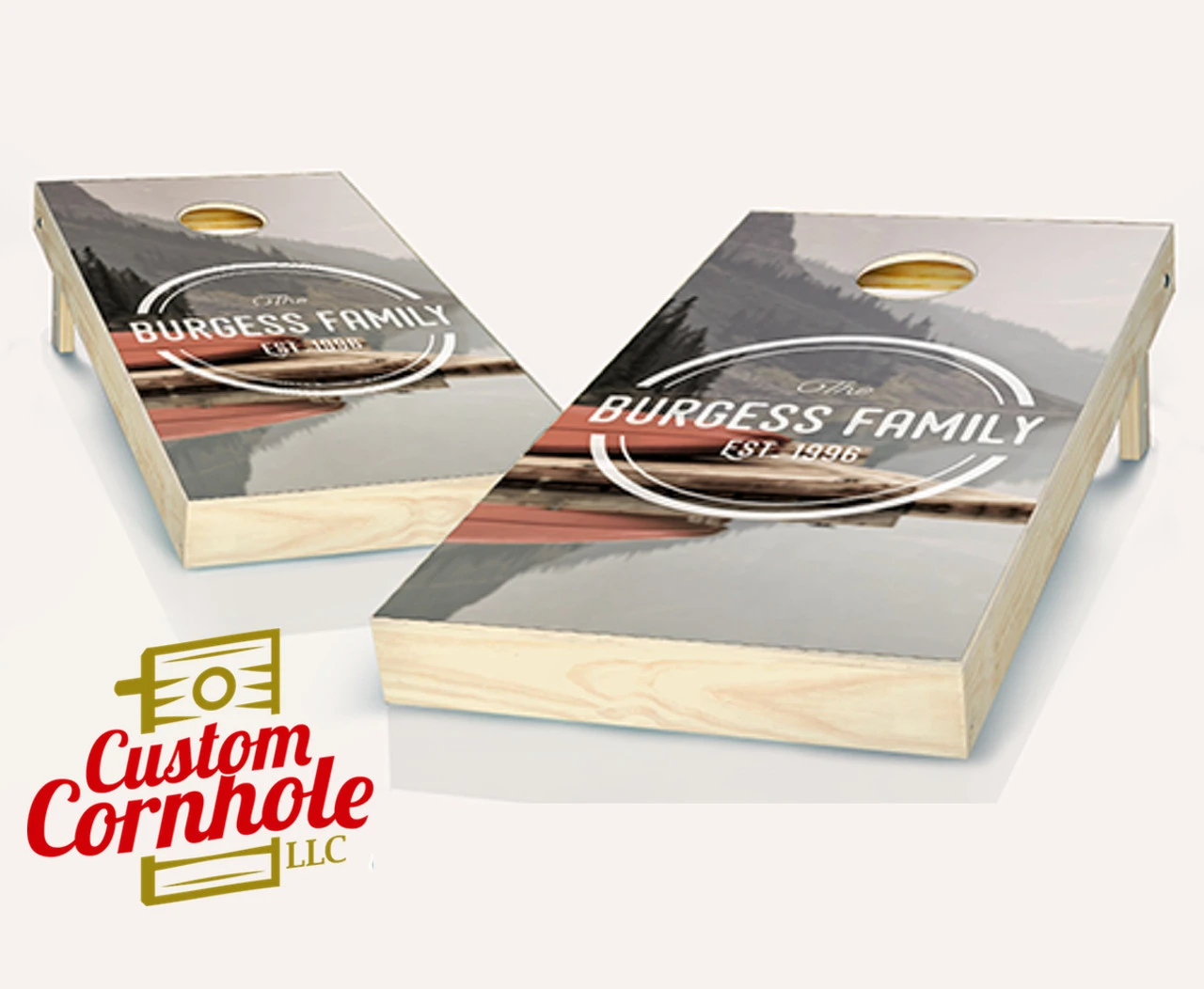 Personalized Family Cornhole Set With Bags