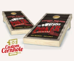 Personalized Poker Room Cornhole Set With Bags