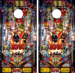 AC/DC Version 2 Cornhole Wraps - Set Of 2