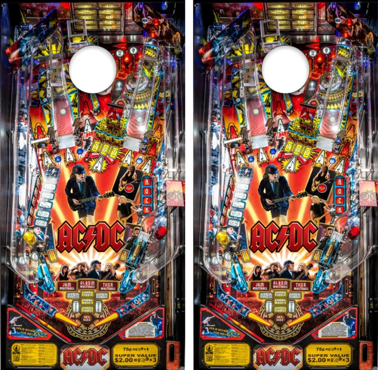 AC/DC Version 2 Cornhole Wraps - Set Of 2