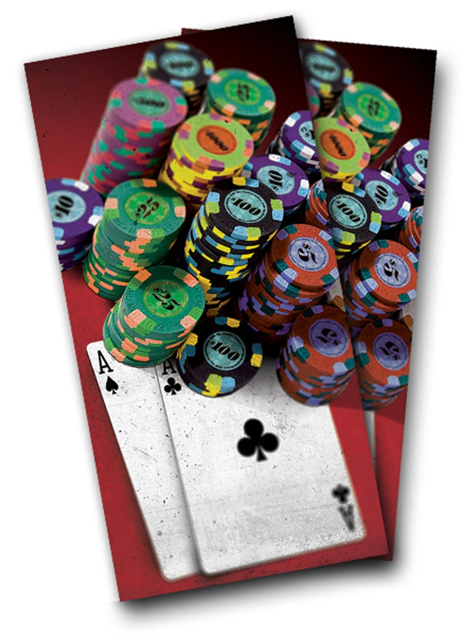 Poker Cornhole Wraps - Set Of 2