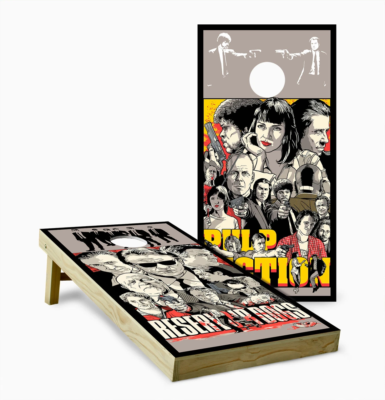 Pulp Fiction And Reservoir Dogs Version 2 Cornhole Set With Bags