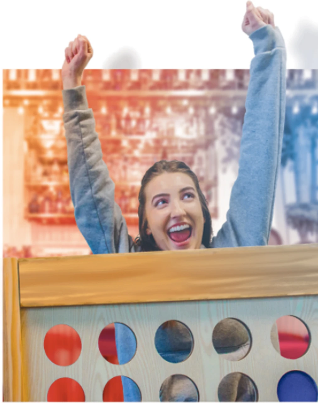 Southern Rustic Personalized Family Giant Connect Four Game - Image 6
