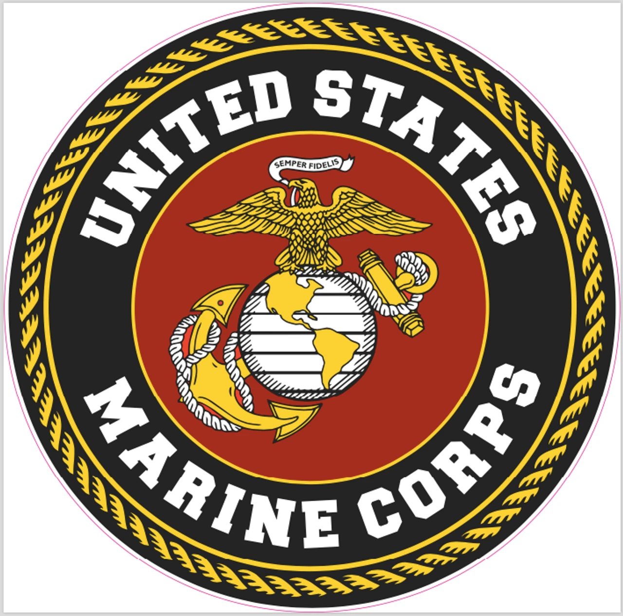 Marine Cornhole Decal