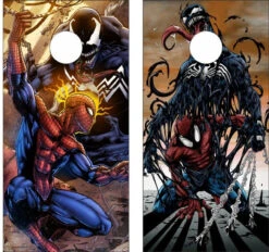 Spider-Man And Venom Cornhole Wraps - Set Of 2