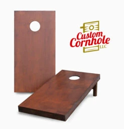 Stained Premium Hardwood Cornhole Set With Bags